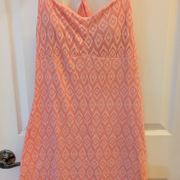 Dakini Dresses & Skirts - Dakini  Peach Geometric Dress